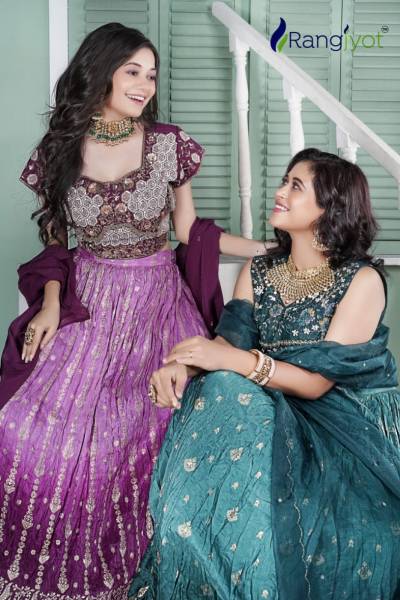 Pick N Choose By Rangjyot Designer Partywear Readymade Lehenga Choli Collection